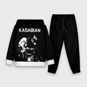 Детский костюм 3D (с толстовкой) с принтом Kasabian в Кировске,  |  | kasabian | группы | касабиан | касейбиан | крис эдвардс | музыка | рок | рок группы | серджио пиццорно | том мейган