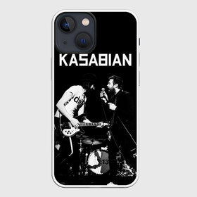Чехол для iPhone 13 mini с принтом Kasabian в Кировске,  |  | Тематика изображения на принте: kasabian | группы | касабиан | касейбиан | крис эдвардс | музыка | рок | рок группы | серджио пиццорно | том мейган