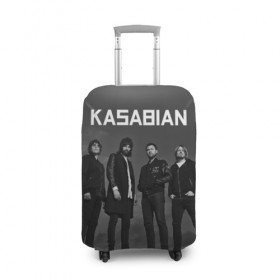 Чехол для чемодана 3D с принтом Kasabian в Кировске, 86% полиэфир, 14% спандекс | двустороннее нанесение принта, прорези для ручек и колес | kasabian | группы | касабиан | касейбиан | крис эдвардс | музыка | рок | рок группы | серджио пиццорно | том мейган