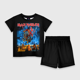 Детский костюм с шортами 3D с принтом Iron Maiden в Кировске,  |  | heavy metal | iron maiden | metal | айрон мейден | группы | метал | музыка | рок | хеви метал