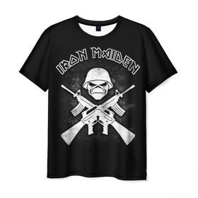 Мужская футболка 3D с принтом Iron Maiden в Кировске, 100% полиэфир | прямой крой, круглый вырез горловины, длина до линии бедер | heavy metal | iron maiden | metal | айрон мейден | группы | метал | музыка | рок | хеви метал