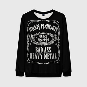 Мужской свитшот 3D с принтом Iron Maiden в Кировске, 100% полиэстер с мягким внутренним слоем | круглый вырез горловины, мягкая резинка на манжетах и поясе, свободная посадка по фигуре | heavy metal | iron maiden | metal | айрон мейден | группы | метал | музыка | рок | хеви метал