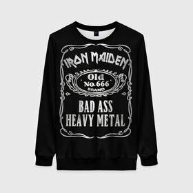 Женский свитшот 3D с принтом Iron Maiden в Кировске, 100% полиэстер с мягким внутренним слоем | круглый вырез горловины, мягкая резинка на манжетах и поясе, свободная посадка по фигуре | heavy metal | iron maiden | metal | айрон мейден | группы | метал | музыка | рок | хеви метал