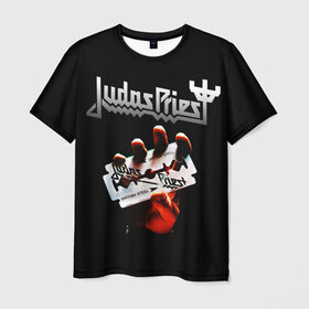 Мужская футболка 3D с принтом Judas Priest в Кировске, 100% полиэфир | прямой крой, круглый вырез горловины, длина до линии бедер | Тематика изображения на принте: judas priest | metal | rock | группы | метал | музыка | рок | хард рок | хэви метал