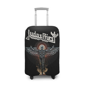 Чехол для чемодана 3D с принтом Judas Priest в Кировске, 86% полиэфир, 14% спандекс | двустороннее нанесение принта, прорези для ручек и колес | judas priest | metal | rock | группы | метал | музыка | рок | хард рок | хэви метал