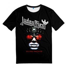 Мужская футболка 3D с принтом Judas Priest в Кировске, 100% полиэфир | прямой крой, круглый вырез горловины, длина до линии бедер | judas priest | metal | rock | группы | метал | музыка | рок | хард рок | хэви метал