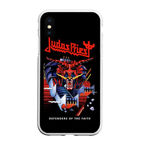 Чехол для iPhone XS Max матовый с принтом Judas Priest в Кировске, Силикон | Область печати: задняя сторона чехла, без боковых панелей | Тематика изображения на принте: judas priest | metal | rock | группы | метал | музыка | рок | хард рок | хэви метал