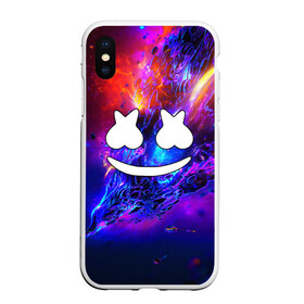 Чехол для iPhone XS Max матовый с принтом Marshmello в Кировске, Силикон | Область печати: задняя сторона чехла, без боковых панелей | christopher comstock | dj | marshmello | music | диджей | клубная музыка | клубняк | крис комсток | логотип | маршмэллоу | музыка