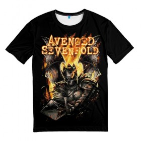 Мужская футболка 3D с принтом Avenged Sevenfold в Кировске, 100% полиэфир | прямой крой, круглый вырез горловины, длина до линии бедер | a7x | avenged sevenfold | heavy metal | metal | группы | метал | музыка | прогрессивный метал | рок | хард рок | хэви метал