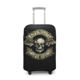 Чехол для чемодана 3D с принтом Avenged Sevenfold в Кировске, 86% полиэфир, 14% спандекс | двустороннее нанесение принта, прорези для ручек и колес | a7x | avenged sevenfold | heavy metal | metal | группы | метал | музыка | прогрессивный метал | рок | хард рок | хэви метал