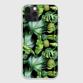 Чехол для iPhone 12 Pro Max с принтом Ананасы в Кировске, Силикон |  | branches | fashion | flora | fruit | leaves | nature | palm trees | pineapples | style | tropical | youth | акварель | ананасы | ветки | графика | иллюстрация | картинка | листья | мода | молодежная | пальмы | природа | рисунок | стиль