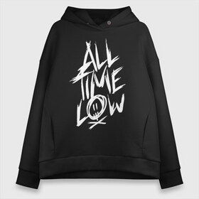 Женское худи Oversize хлопок с принтом All Time Low в Кировске, френч-терри — 70% хлопок, 30% полиэстер. Мягкий теплый начес внутри —100% хлопок | боковые карманы, эластичные манжеты и нижняя кромка, капюшон на магнитной кнопке | Тематика изображения на принте: all time low | atl | future hearts | young renegade | альтернативный рок | группы | музыка | панк рок | поп панк | поп рок | рок