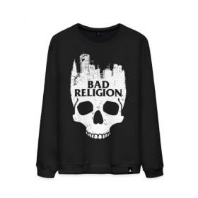 Мужской свитшот хлопок с принтом Bad Religion в Кировске, 100% хлопок |  | bad religion | hardcore | punk | группы | музыка | панк | панк рок | рок