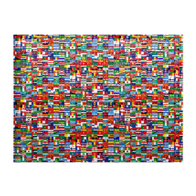 Обложка для студенческого билета с принтом ФЛАГИ в Кировске, натуральная кожа | Размер: 11*8 см; Печать на всей внешней стороне | pattern | материки | мир | паттерн | страны | текстура | флаги | флаги мира | флажки