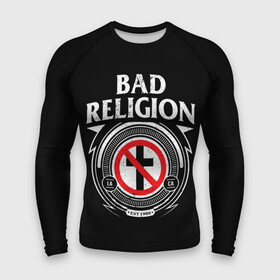 Мужской рашгард 3D с принтом Bad Religion в Кировске,  |  | bad religion | hardcore | punk | группы | музыка | панк | панк рок | рок