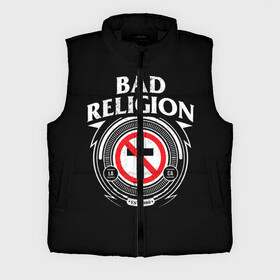 Мужской жилет утепленный 3D с принтом Bad Religion в Кировске,  |  | bad religion | hardcore | punk | группы | музыка | панк | панк рок | рок