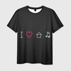 Мужская футболка 3D с принтом Музыка Спасет Мир Любовь в Кировске, 100% полиэфир | прямой крой, круглый вырез горловины, длина до линии бедер | быть | дом | любимым | любить | люблю | мир | музыка | спасет