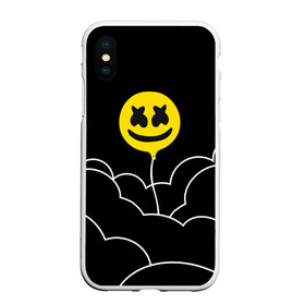 Чехол для iPhone XS Max матовый с принтом MARSHMELLO - HAPPIER в Кировске, Силикон | Область печати: задняя сторона чехла, без боковых панелей | happier | marsh | marshmallow | marshmello | marshmelo | mello | music | smile | диджей | лого | маршмеллов | маршмеллоу | маршмеллу | маршмело | маршмелов | маршмелоу | музыка | музыкант | трэп | улыбка | хаус