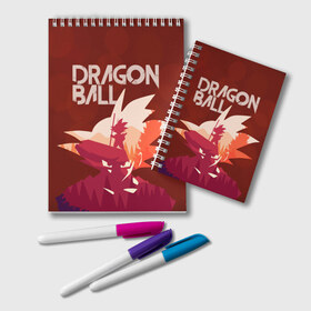 Блокнот с принтом Dragon ball в Кировске, 100% бумага | 48 листов, плотность листов — 60 г/м2, плотность картонной обложки — 250 г/м2. Листы скреплены удобной пружинной спиралью. Цвет линий — светло-серый
 | Тематика изображения на принте: 23 | 8 | z | аниме | болл | вип | дзютсу | дизайн | драгон | драконий | жемчуг | з | мальчик | мода | мужчина | мульт | нинздя | новинка | новый год | подарок | стритвир | топ | тренд