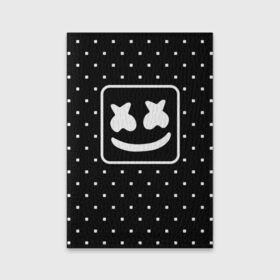 Обложка для паспорта матовая кожа с принтом MARSHMELLO в Кировске, натуральная матовая кожа | размер 19,3 х 13,7 см; прозрачные пластиковые крепления | Тематика изображения на принте: marsh | marshmallow | marshmello | marshmelo | mello | music | smile | диджей | лого | маршмеллов | маршмеллоу | маршмеллу | маршмело | маршмелов | маршмелоу | музыка | музыкант | рожица | трэп | улыбка | хаус