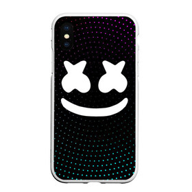 Чехол для iPhone XS Max матовый с принтом MARSHMELLO Black в Кировске, Силикон | Область печати: задняя сторона чехла, без боковых панелей | black | marsh | marshmallow | marshmello | marshmelo | mello | music | smile | диджей | лого | маршмеллов | маршмеллоу | маршмеллу | маршмело | маршмелов | маршмелоу | музыка | музыкант | трэп | улыбка | хаус