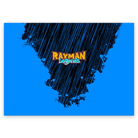 Поздравительная открытка с принтом RAYMAN LEGENDS в Кировске, 100% бумага | плотность бумаги 280 г/м2, матовая, на обратной стороне линовка и место для марки
 | Тематика изображения на принте: legends rayman. | rayman | rayman legends | rayman legends ps4 | rayman origins