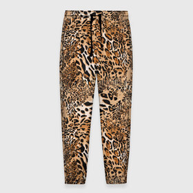 Мужские брюки 3D с принтом Леопард в Кировске, 100% полиэстер | манжеты по низу, эластичный пояс регулируется шнурком, по бокам два кармана без застежек, внутренняя часть кармана из мелкой сетки | camouflage | cat | disguise | fashion | illustration | jungle | leopard | predator | skin | spots | style | wild | youth | графика | джунгли | дикий | иллюстрация | камуфляж | картинка | кошка | леопард | маскировка | мода | молодежная | пятна | рисунок |
