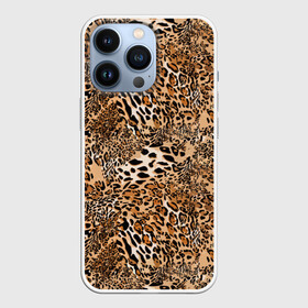 Чехол для iPhone 13 Pro с принтом Леопард в Кировске,  |  | Тематика изображения на принте: camouflage | cat | disguise | fashion | illustration | jungle | leopard | predator | skin | spots | style | wild | youth | графика | джунгли | дикий | иллюстрация | камуфляж | картинка | кошка | леопард | маскировка | мода | молодежная | пятна | рисунок |