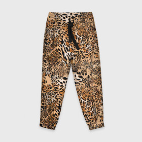 Детские брюки 3D с принтом Леопард в Кировске, 100% полиэстер | манжеты по низу, эластичный пояс регулируется шнурком, по бокам два кармана без застежек, внутренняя часть кармана из мелкой сетки | camouflage | cat | disguise | fashion | illustration | jungle | leopard | predator | skin | spots | style | wild | youth | графика | джунгли | дикий | иллюстрация | камуфляж | картинка | кошка | леопард | маскировка | мода | молодежная | пятна | рисунок |