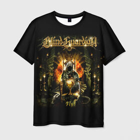 Мужская футболка 3D с принтом Blind Guardian в Кировске, 100% полиэфир | прямой крой, круглый вырез горловины, длина до линии бедер | blind guardian | heavy metal | metal | группа | метал | музыка | пауэр метал | рок | хэви метал