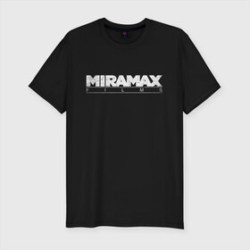 Мужская футболка хлопок Slim с принтом MIRAMAX FILM_ в Кировске, 92% хлопок, 8% лайкра | приталенный силуэт, круглый вырез ворота, длина до линии бедра, короткий рукав | miramax film | киностудия | мирамакс