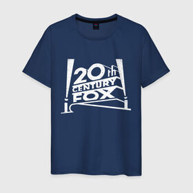 Мужская футболка хлопок с принтом 20th Century Fox_2 в Кировске, 100% хлопок | прямой крой, круглый вырез горловины, длина до линии бедер, слегка спущенное плечо. | 20 век фокс | 20th century fox | киностудия