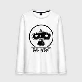 Мужской лонгслив хлопок с принтом BAD ROBOT в Кировске, 100% хлопок |  | bad robot | lost | бэд робот | дж. дж. абрамс | лост | остаться в живых