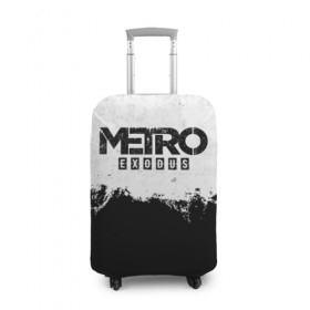 Чехол для чемодана 3D с принтом METRO: EXODUS в Кировске, 86% полиэфир, 14% спандекс | двустороннее нанесение принта, прорези для ручек и колес | 