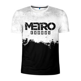 Мужская футболка 3D спортивная с принтом METRO: EXODUS в Кировске, 100% полиэстер с улучшенными характеристиками | приталенный силуэт, круглая горловина, широкие плечи, сужается к линии бедра | 