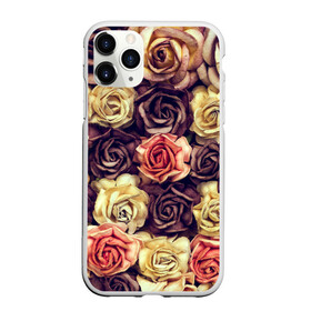 Чехол для iPhone 11 Pro матовый с принтом Шоколадные розы в Кировске, Силикон |  | бабушке | девочке | девушке | дочке | желтые цветы | женщине | маме | подруге | природа | розовые цветы | розы | сестре | теще | тюльпаны | цветы