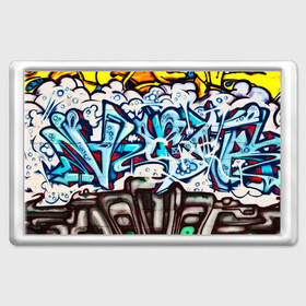 Магнит 45*70 с принтом Graffiti в Кировске, Пластик | Размер: 78*52 мм; Размер печати: 70*45 | grafity | paint | street art | urban | город | граффити | искусство | кирпичи | краски | рисунки | стена | улицы | уличное искусство