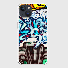 Чехол для iPhone 13 с принтом Graffiti в Кировске,  |  | grafity | paint | street art | urban | город | граффити | искусство | кирпичи | краски | рисунки | стена | улицы | уличное искусство