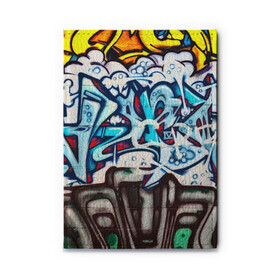 Обложка для автодокументов с принтом Graffiti в Кировске, натуральная кожа |  размер 19,9*13 см; внутри 4 больших “конверта” для документов и один маленький отдел — туда идеально встанут права | Тематика изображения на принте: grafity | paint | street art | urban | город | граффити | искусство | кирпичи | краски | рисунки | стена | улицы | уличное искусство