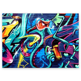 Поздравительная открытка с принтом STREET FASHION в Кировске, 100% бумага | плотность бумаги 280 г/м2, матовая, на обратной стороне линовка и место для марки
 | Тематика изображения на принте: grafity | paint | street art | urban | город | граффити | искусство | кирпичи | краски | рисунки | стена | улицы | уличное искусство