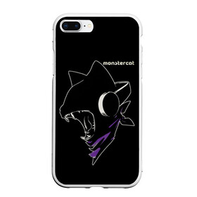 Чехол для iPhone 7Plus/8 Plus матовый с принтом Monstercat в Кировске, Силикон | Область печати: задняя сторона чехла, без боковых панелей | monstercat | клуб | клубная музыка | кот | котенок | кошка | лейбл | монстар | монстар кет | монстер | музыка | танцевальная музыка | электронная | электронная музыка