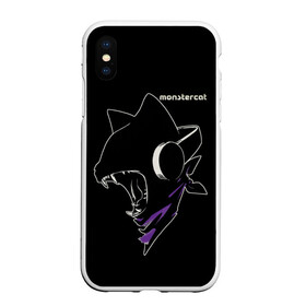 Чехол для iPhone XS Max матовый с принтом Monstercat в Кировске, Силикон | Область печати: задняя сторона чехла, без боковых панелей | monstercat | клуб | клубная музыка | кот | котенок | кошка | лейбл | монстар | монстар кет | монстер | музыка | танцевальная музыка | электронная | электронная музыка