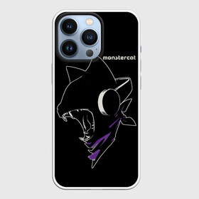 Чехол для iPhone 13 Pro с принтом Monstercat в Кировске,  |  | Тематика изображения на принте: monstercat | клуб | клубная музыка | кот | котенок | кошка | лейбл | монстар | монстар кет | монстер | музыка | танцевальная музыка | электронная | электронная музыка