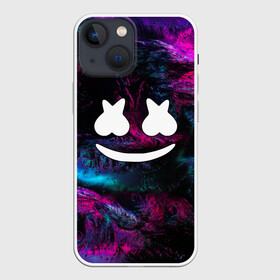 Чехол для iPhone 13 mini с принтом Marshmello NEON в Кировске,  |  | christopher comstock | dj | marshmello | music | диджей | клубная музыка | клубняк | крис комсток | логотип | маршмэллоу | музыка