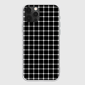 Чехол для iPhone 12 Pro Max с принтом Неуловимые серый точки в Кировске, Силикон |  | иллюзия | кажется | квадраты | клетка | круги | линии | полосы | сетка | точки | ячейка