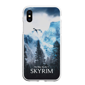 Чехол для iPhone XS Max матовый с принтом Skyrim в Кировске, Силикон | Область печати: задняя сторона чехла, без боковых панелей | skyrim | игры | скайрим