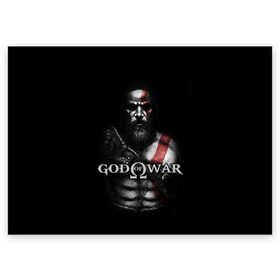 Поздравительная открытка с принтом God of War в Кировске, 100% бумага | плотность бумаги 280 г/м2, матовая, на обратной стороне линовка и место для марки
 | god of war | арес | афина | бог | бог войны | воин | генерал | гидра | кратос | призрак | спарта | татуировка