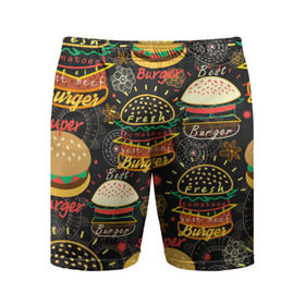 Мужские шорты 3D спортивные с принтом Гамбургеры в Кировске,  |  | hamburgers | sandwic | булочка | бутерброды | быстрая | гамбургер | гамбургеры | геометрический | графика | еда | зелень | иллюстрация | картинка | кунжут | мода | мясо | надпись | орнамент | рисунок | свежий