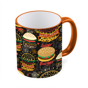 Кружка 3D с принтом Гамбургеры в Кировске, керамика | ёмкость 330 мл | hamburgers | sandwic | булочка | бутерброды | быстрая | гамбургер | гамбургеры | геометрический | графика | еда | зелень | иллюстрация | картинка | кунжут | мода | мясо | надпись | орнамент | рисунок | свежий