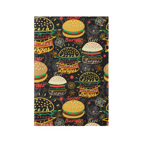 Обложка для паспорта матовая кожа с принтом Гамбургеры в Кировске, натуральная матовая кожа | размер 19,3 х 13,7 см; прозрачные пластиковые крепления | Тематика изображения на принте: hamburgers | sandwic | булочка | бутерброды | быстрая | гамбургер | гамбургеры | геометрический | графика | еда | зелень | иллюстрация | картинка | кунжут | мода | мясо | надпись | орнамент | рисунок | свежий